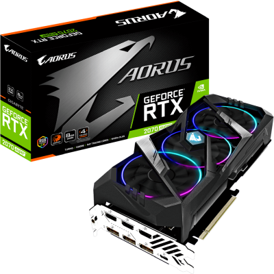 Gigabyte GeForce RTX 2070 SUPER AORUS 8 GB GDDR6, 3xHDMI/3xDP/USB-C, RGB Fusion 2.0#1