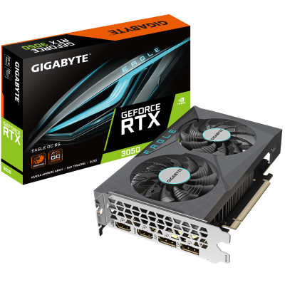 Gigabyte GeForce RTX 3050 EAGLE OC 6 GB GDDR6, 2xHDMI/2xDP#1