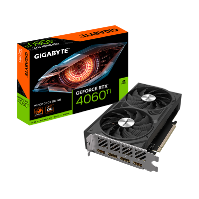 Gigabyte GeForce RTX 4060 TI WINDFORCE OC 16 GB GDDR6, 2xHDMI/2xDP#1