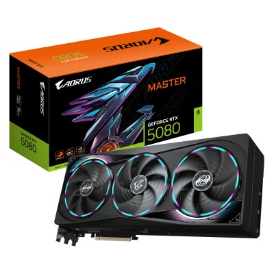 Gigabyte GeForce RTX 5080 AORUS MASTER 16 GB GDDR7, HDMI/3xDP, RGB Halo#2