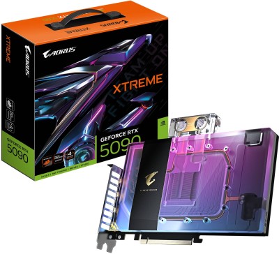 Gigabyte GeForce RTX 5090 AORUS XTREME WATERFORCE WB 32 GB GDDR7, HDMI/3xDP, RGB