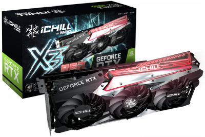 Inno3D GeForce RTX 3060 TI ICHILL X3 RED (LHR) 8 GB GDDR6, HDMI/3xDP