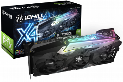 Inno3D GeForce RTX 3080 ICHILL X4 LHR 10 GB GDDR6X, HDMI/3xDP, RGB Lighting