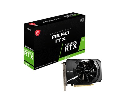 MSI GeForce RTX 3050 AERO ITX OC 8 GB GDDR6, HDMI/3xDP