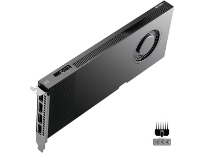 PNY NVIDIA RTX PRO 4000 Blackwell, 24 GB GDDR7, 4xDP