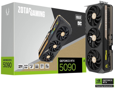 Zotac GeForce RTX 5090 Solid OC 32 GB GDDR7, HDMI/3xDP, Spectra 2.0 RGB Lighting#1