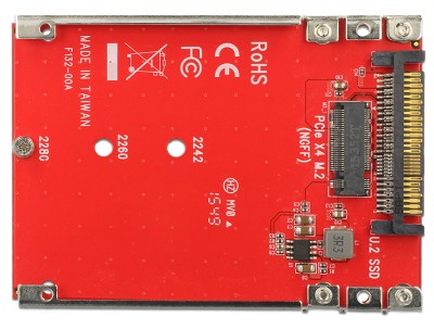 DeLOCK M.2 omvandlare, M.2 B B+M - U.2 SFF-8639, 7mm höjd#3