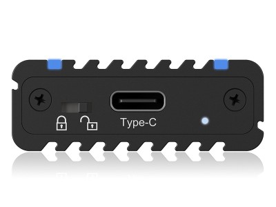 Externt kabinett ICYBOX SSD Enclosure Black, M.2 NVMe SSD, USB-C 3.2, RGB#3