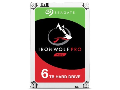 6 TB Seagate IronWolf Pro, 7200 rpm, 256 MB cache, SATA3, NAS drive 24/7-drift, 2 års dataräddning