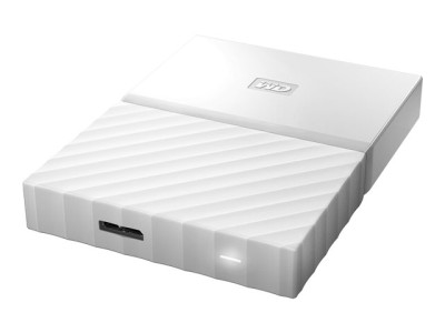 1 TB WD My Passport, 2.5", USB 3.0, WD Backup - Vit