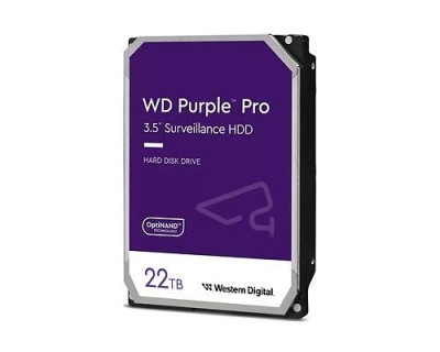 22 TB WD Purple Pro, 7200 rpm, 512 MB cache SATA3, Surveillance