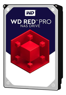 4 TB WD Red PRO, 7200 rpm, 256 MB cache SATA3, optimerad för NAS med 24/7 drift