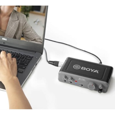 Ljudmixer BOYA BY-AM1, 2-kanals, 6,3mm/XLR med 48V fantommatning, USB#2