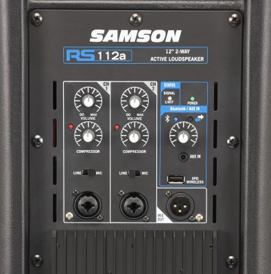 Samson RS112A, 12", 170W RMS, 2-vägs aktiv högtalare, Bluetooth#4