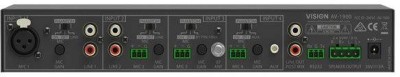 Vision AV-1900 Digital Audio Mixer Amplifier, 4 ingågar XLR/RCA, fantommatning, 2x50W RMS#3