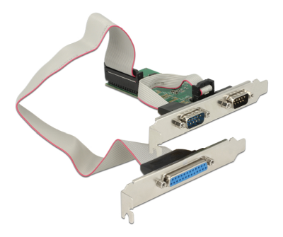 Delock PCI Express Card > 2 x Seriell RS-232 + 1 x Parallell