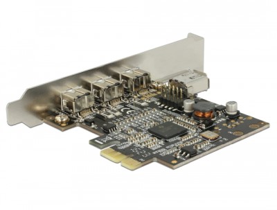 DeLOCK PCI Express Card 3xFireWire800 + 1xFireWire400 (internt)#2
