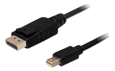 DeLOCK Mini DisplayPort 1.2 till DisplayPort, ha-ha, 4K@60Hz, 7 meter