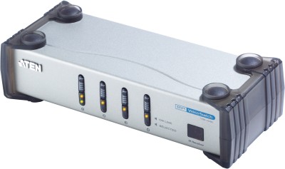 DVI-switch ATEN VS461-AT-G, 4 enheter till 1 skärm, DVI-I / ljud RCA