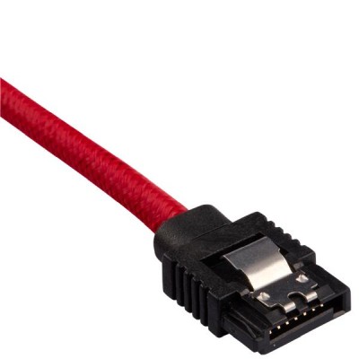 SATA3 kabel Corsair Premium Sleeved Set with Straight Connectors, 30 cm, 2-pack - Röd#3