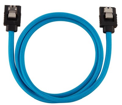 SATA3 kabel Corsair Premium Sleeved Set with Straight Connectors, 60 cm, 2-pack - Blå#2