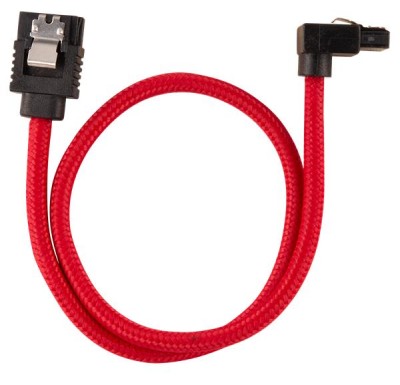 SATA3 kabel Corsair Premium Sleeved Set with 90° Connectors, 30 cm, 2-pack - Röd#2