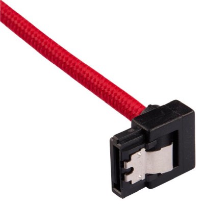 SATA3 kabel Corsair Premium Sleeved Set with 90° Connectors, 30 cm, 2-pack - Röd#3