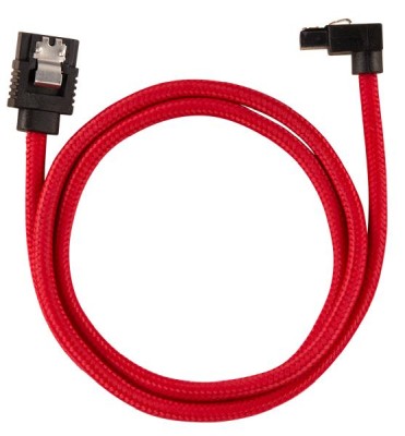 SATA3 kabel Corsair Premium Sleeved Set with 90° Connectors, 60 cm, 2-pack - Röd#2