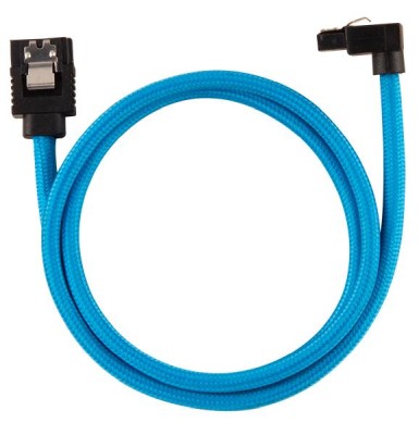 SATA3 kabel Corsair Premium Sleeved Set with 90° Connectors, 60 cm, 2-pack - Blå#2