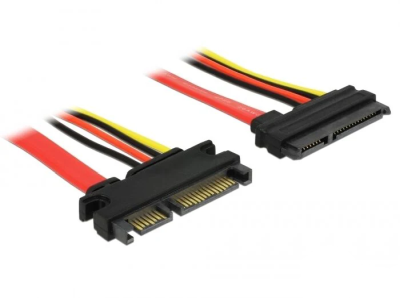 SATA3 kabel DeLOCK, ha-ho, med ström, 20 cm