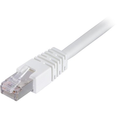 Nätverkskabel skärmad F/UTP Cat.6, RJ45, LSZH, 10 meter - Vit
