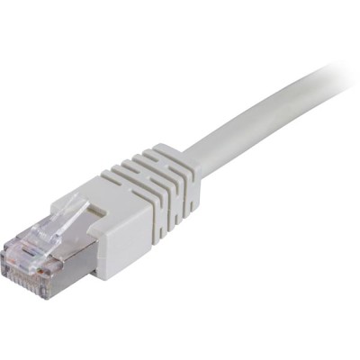 Nätverkskabel skärmad F/UTP Cat.6, RJ45, LSZH, 5 meter - Grå