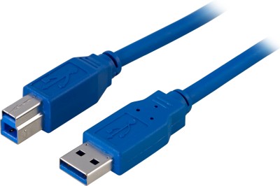 USB 3.0-kabel, Typ A ha - Typ B ha, 2 meter - Blå