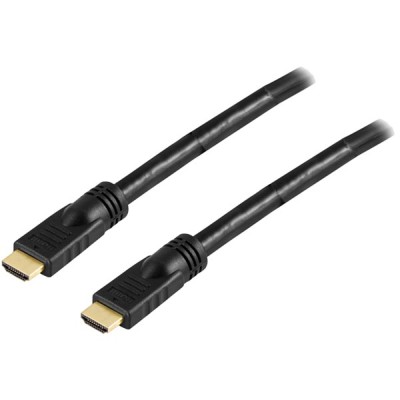 HDMI-kabel, aktiv, 4K/3D, 15 meter - Svart