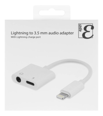 EPZI Lightning 3,5 mm audio adapter med laddning, aluminium case#2