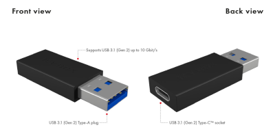 Adapter ICY BOX USB-A till USB-C (Gen 2) - gör om din vanliga USB-port till USB-C#2