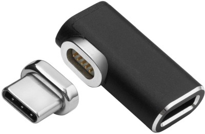 Adapter MicroConnect Magnetic USB-C hane till USB-C hona, Gen.2, 100W, vinklad