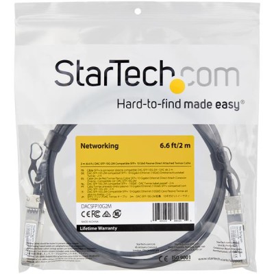 StarTech.com Direct Attach Copper Cable SFP, 10Gbps, kompatibel med Dell EMC, 2 meter#2