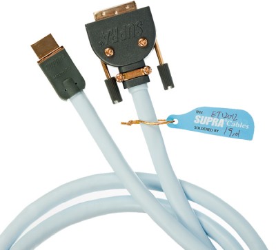 HDMI till DVI-kabel SUPRA, 10 meter