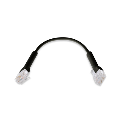 Nätverkskabel, Ubiquiti Patch Cable, böjbar, Cat6, 0,22 meter - Svart#2