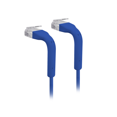 Nätverkskabel, Ubiquiti Patch Cable, böjbar, Cat6, 0,22 meter - Blå#1