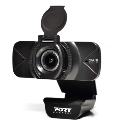 PORT Designs Full HD Webcam, USB-A/USB-C, 1080p