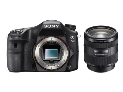 Sony SLT-A77 II kamerahus + AF-DT16-50/2,8 SSM, 24,3 Mpixel, 12 bps, bildstabilisator, film 1080p, GPS, NFC, WiFi
