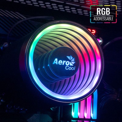 Aerocool Mirage 5 ARGB Infinity Mirror, Intel 775/115x/1200/2011/2066, AMD AM2/AM3/AM4/FM1/FM2, 60 mm fläkt, 30 dB#5