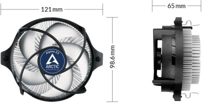 Arctic Alpine 23, AMD AM4/AM5, 90mm fläkt#6
