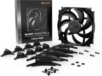 Fläkt 120 mm be quiet! Silent Wings PRO 4 PWM, 3000 rpm, 83,9 cfm - Svart#5