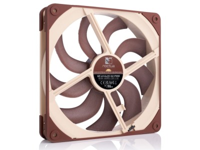 Fläkt 140 mm Noctua NF-A14x25 G2 PWM Premium Fan, 24,8 dBA, 1500 rpm, 155,6 m³/h#2