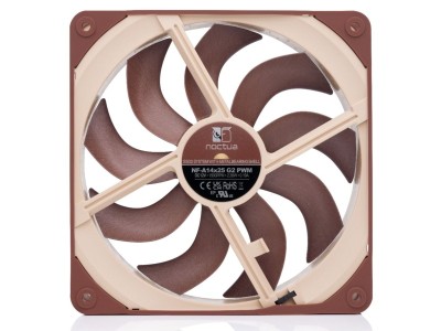 Fläkt 140 mm Noctua NF-A14x25 G2 PWM Premium Fan, 24,8 dBA, 1500 rpm, 155,6 m³/h#4