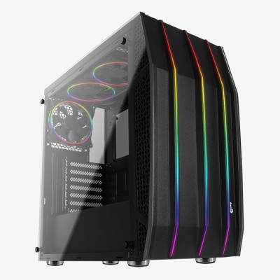 Aerocool Klaw, ATX, TG, RGB - Svart#1