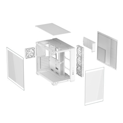 Asus A32 PLUS WHITE TG ARGB, ATX - Vit#11